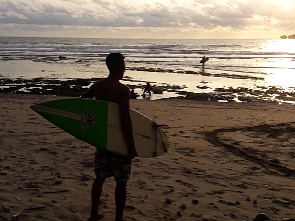 Surfing @Sawarna