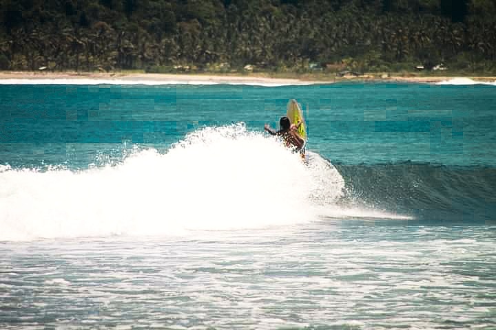 Surfing @Sawarna